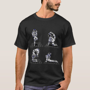 Weltraum-Astronauten-Yoga T-Shirt