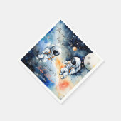 Weltraum-Astronautenduschanlage Serviette (Ecke)