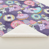 Weltraum-Astronautenwälder Freunde süßer Leckereie Sherpadecke (3/4)