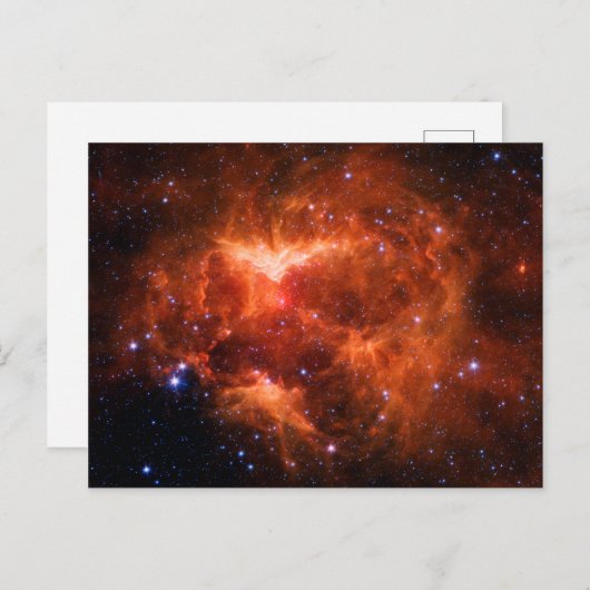 Weltraum, Astronomie, Jack-o-Laterne-Nebel, Galaxi Postkarte (Vorne/Hinten)