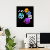 Weltraum-Astronomie-Planeten Sie Typ haben kein Le Poster (Heimbüro)