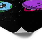 Weltraum-Astronomie-Planeten Sie Typ haben kein Le Poster (Ecke)