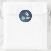 Weltraum-Aufkleber Runder Aufkleber (Tasche)