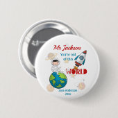 Weltraum aus dieser Lehrerbewertung Button (Vorne & Hinten)