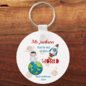 Weltraum aus dieser Lehrerbewertung Schlüsselanhänger (Vorderseite)