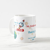 Weltraum aus dieser Tasse des Lehrers (Vorderseite Links)