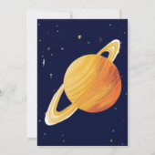 Weltraum Außenastronaut 2. Geburtstag Dankeschön K Dankeskarte (Rückseite)