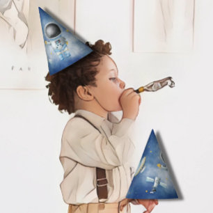 Weltraum Baby Astronaut Boy Raketen ufp Stern Gebu Partyhütchen
