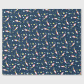 Weltraum-Babydusche Flasche Raumschiff Geschenkpapier (Flach)