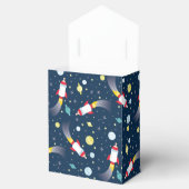 Weltraum-Babydusche Flasche Raumschiff Geschenkschachtel (Geöffnet)