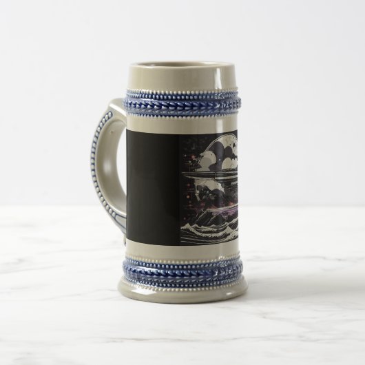 Weltraum Bierglas (Vorderseite Links)