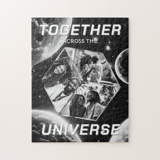 Weltraum Bilder-Würfel zwischen Planten in 3D Puzzle (Vertikal)