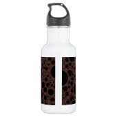 Weltraum-Blasen - braun Edelstahlflasche (Rückseite)