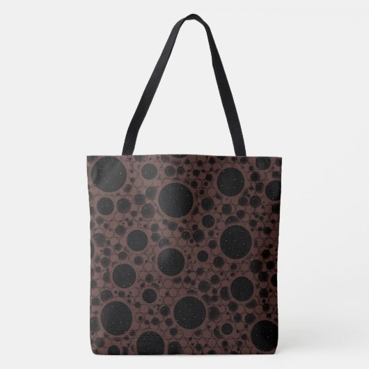Weltraum-Blasen - braun Tasche (Vorderseite)