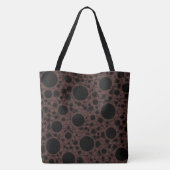 Weltraum-Blasen - braun Tasche (Rückseite)