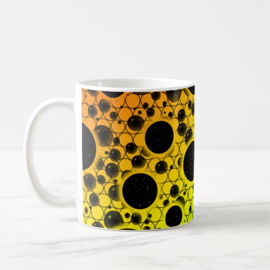 Weltraum-Blasen - Rainbow-ROYGB Kaffeetasse (Links)