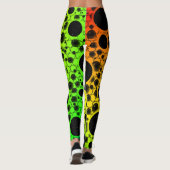 Weltraum-Blasen - Rainbow-ROYGB Leggings (Rückseite)