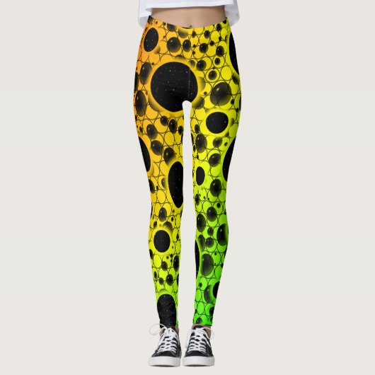 Weltraum-Blasen - Rainbow-ROYGB Leggings (Vorderseite)