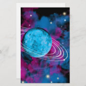 Weltraum Briefpapier (Vorne/Hinten)