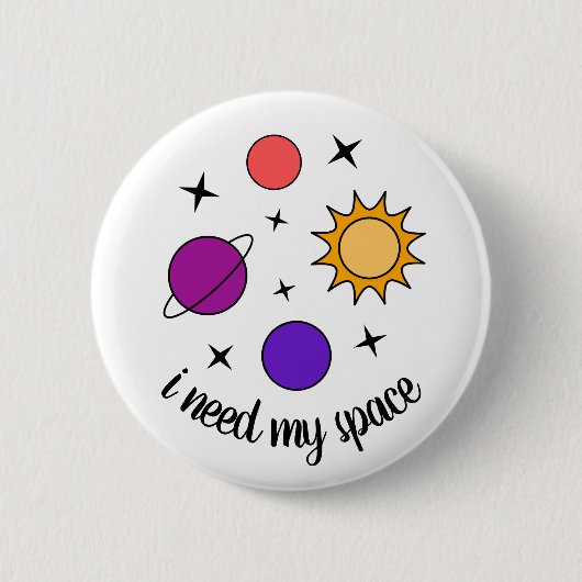 Weltraum Button (Vorderseite)