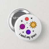 Weltraum Button (Vorne & Hinten)