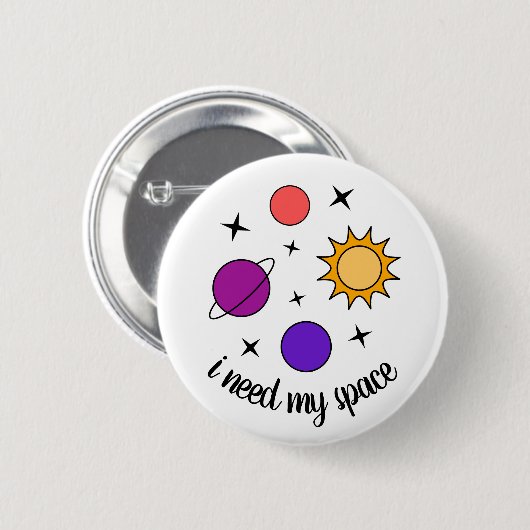 Weltraum Button (Vorne & Hinten)