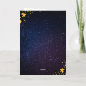 Weltraum Dankeskarte (Rückseite)