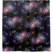Weltraum Duschvorhang (Vorderseite)
