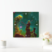 Weltraum-Eagle-Nebelfleck (M16) Quadratische Wanduhr (Zuhause)