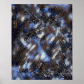 Weltraum Einhorn Magische Horse Wolken im Himmel Poster (Vorne)