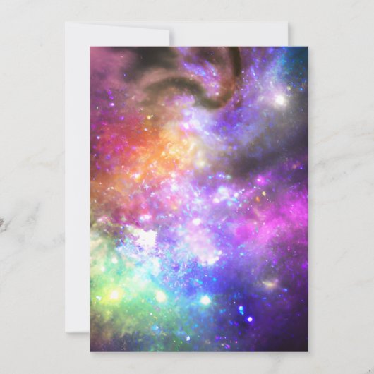 Weltraum Einladung (Vorderseite)