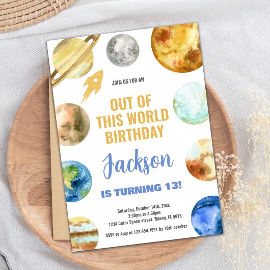 Weltraum-Einladungen Einladung