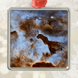 Weltraum-Eis-Foto Ornament Aus Metall