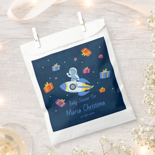 Weltraum-Entdecker-Baby-Party Geschenktütchen (Ausgeschnitten)
