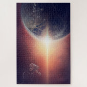 Weltraum Erde & Astronaut Puzzle (Vertikal)