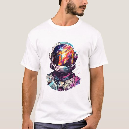 Weltraum-Erlebnis für Astronauten T-Shirt (Vorderseite)