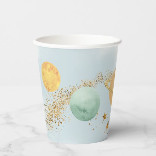 Weltraum Erste Reise durch das sonnige Party Pappbecher (Vorderseite)