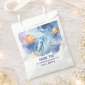 Weltraum Erste Reise um den Sonnenkuchen Geburtsta Geschenktütchen (Ausgeschnitten)