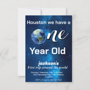 Weltraum erste Reise um die Sonne Astronaut Planet Einladung