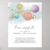 Weltraum Erste Reise um die Sonne Time Kapsel Poster (Vorne)