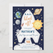 Weltraum Erster Ausflug rund um den Sun Boy zum Ge Einladung (Vorderseite)