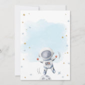 Weltraum Erster Ausflug rund um den Sun Boy zum Ge Einladung (Rückseite)