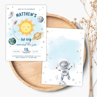 Weltraum Erster Ausflug rund um den Sun Boy zum Ge Einladung