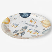 Weltraum Erster Ausflug um den Sun Boy zum Geburts Pappteller (Schrägansicht)