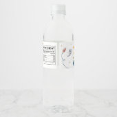 Weltraum Erster Rundgang um das Sonnenflaschen-Eti Wasserflaschenetikett (Rückseite)