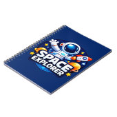Weltraum-Explorer-Kinder-Notizbuch Notizblock (Linke Seite)