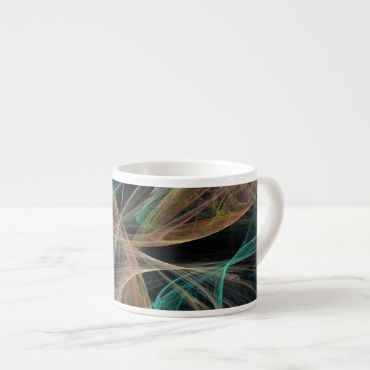 Weltraum-Fantasy Espressotasse (Vorderseite Rechts)