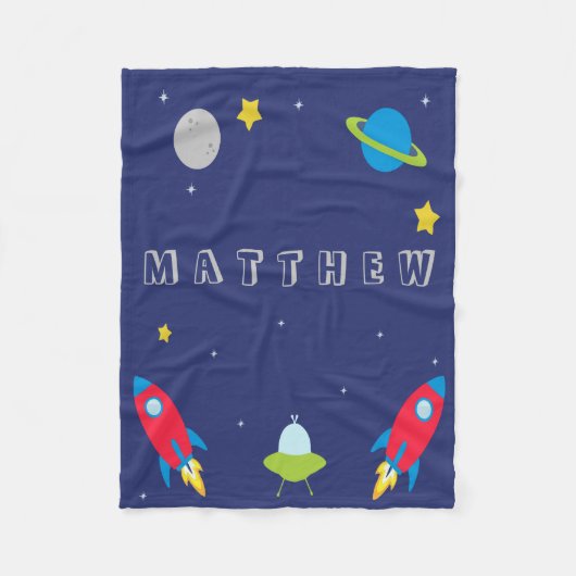 Weltraum-Fleece-Baby/Kinderdecke Fleecedecke (Vorderseite)