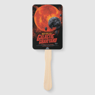 Weltraum-Friedhof-Totenschädel-Halloween-Galaxie d Fächer