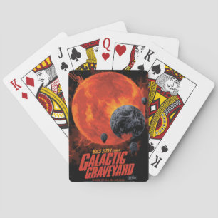 Weltraum-Friedhof-Totenschädel-Halloween-Galaxie d Spielkarten
